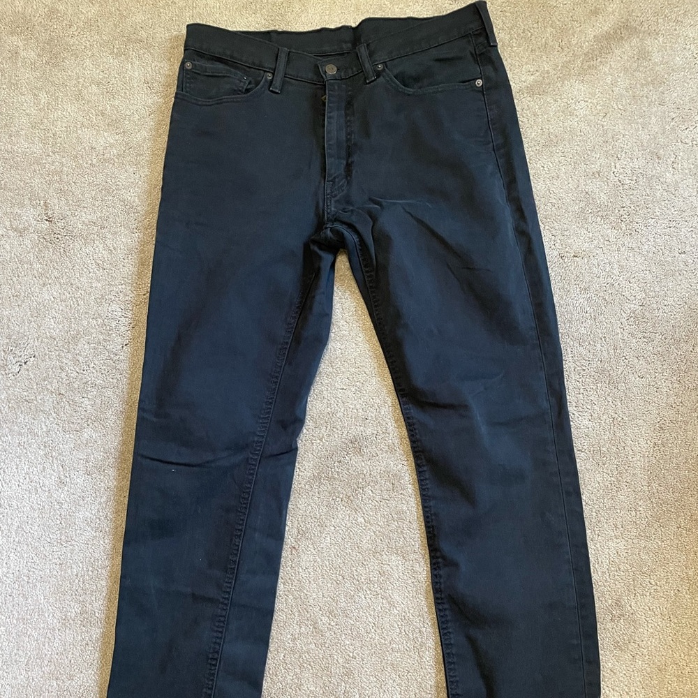 Black Levi's 541 Athletic Taper Jeans 34x34